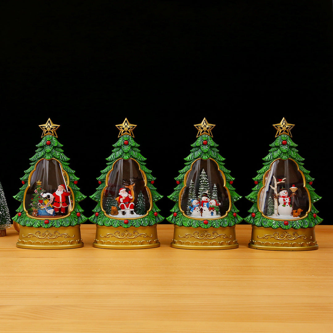 Christmas tree snow globe