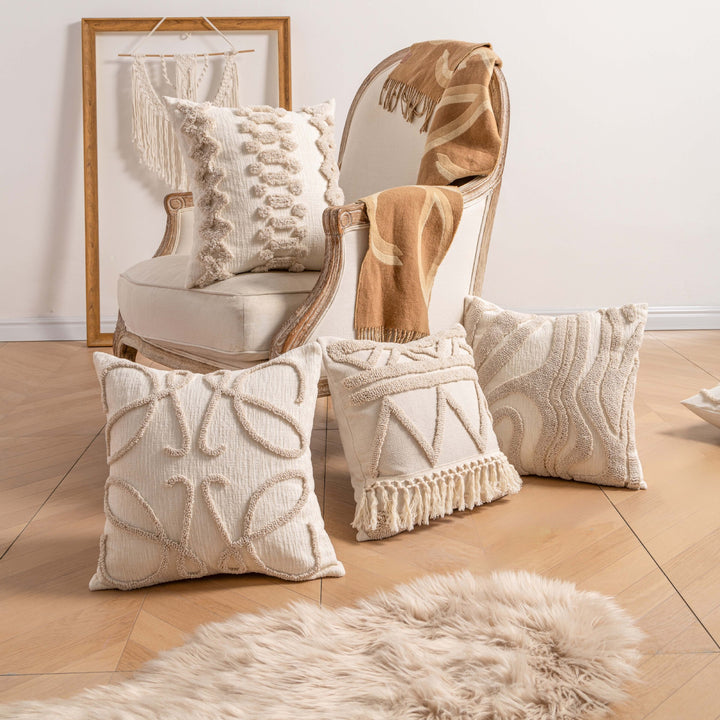 Decorative Textured Throw Pillow