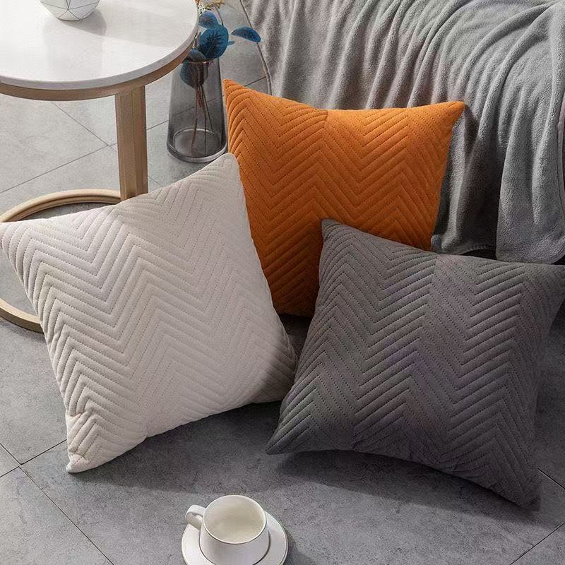 Textured Herringbone Pattern Cushion