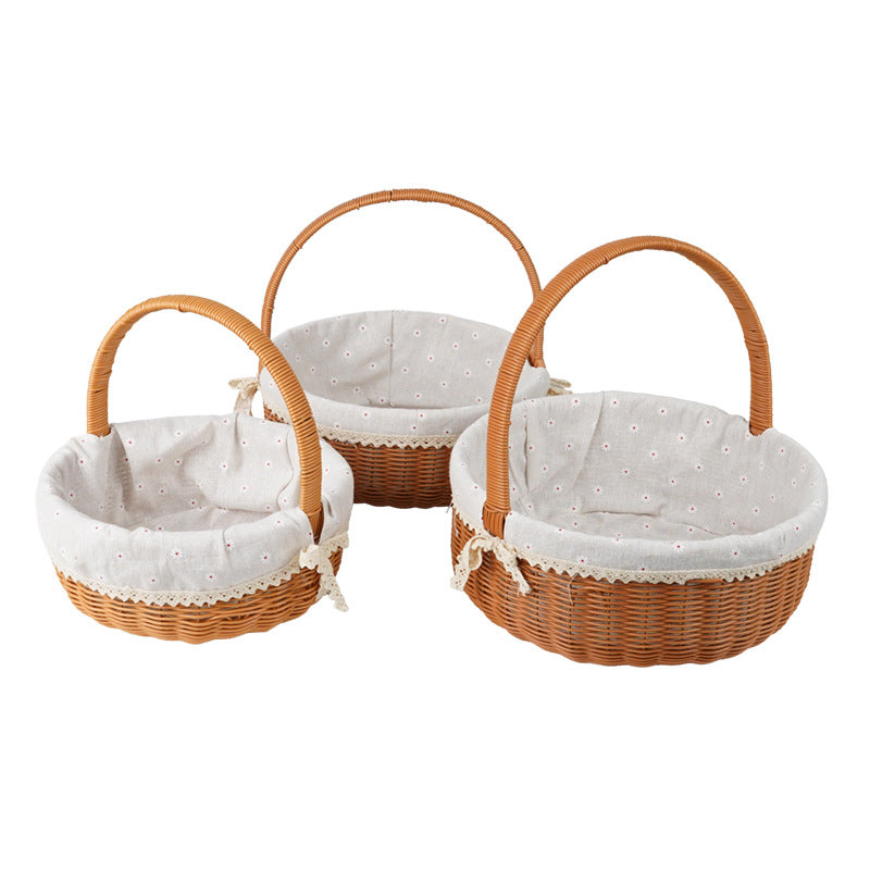 Decorative Round Woven Basket