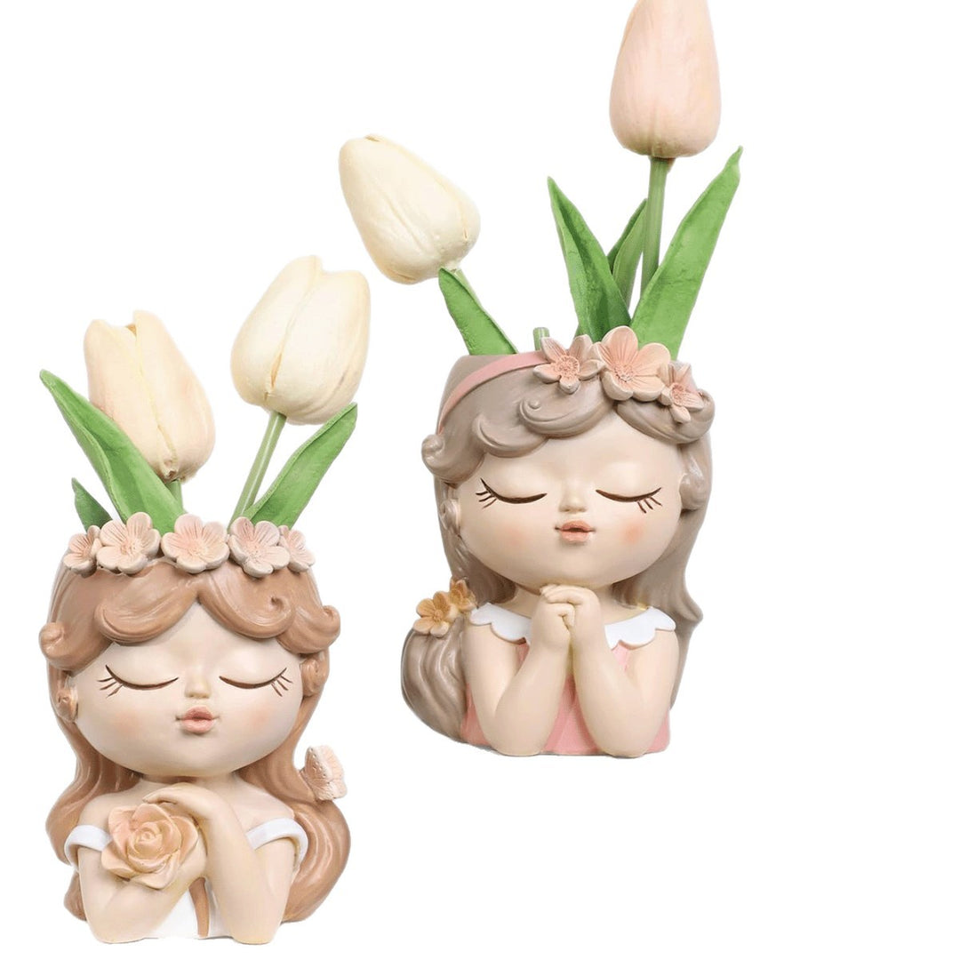 Charming Ceramic Girl Figurine