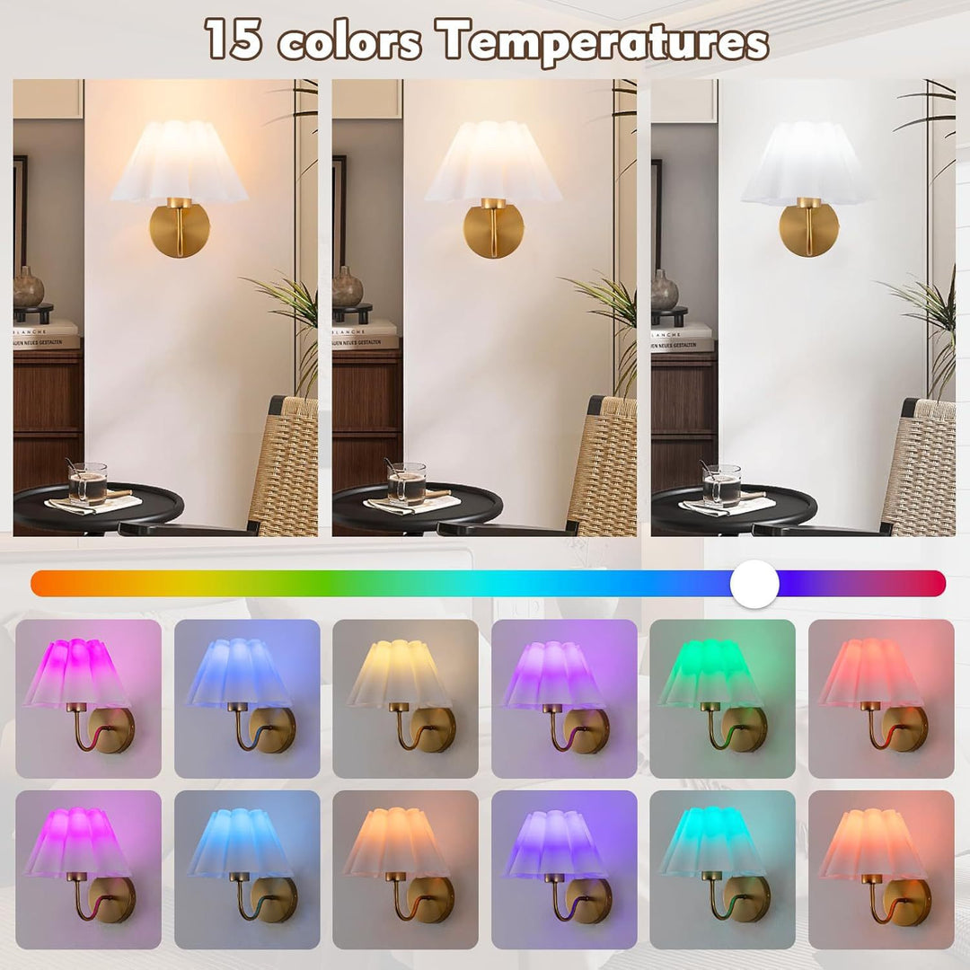 Adjustable decorative wall lamp