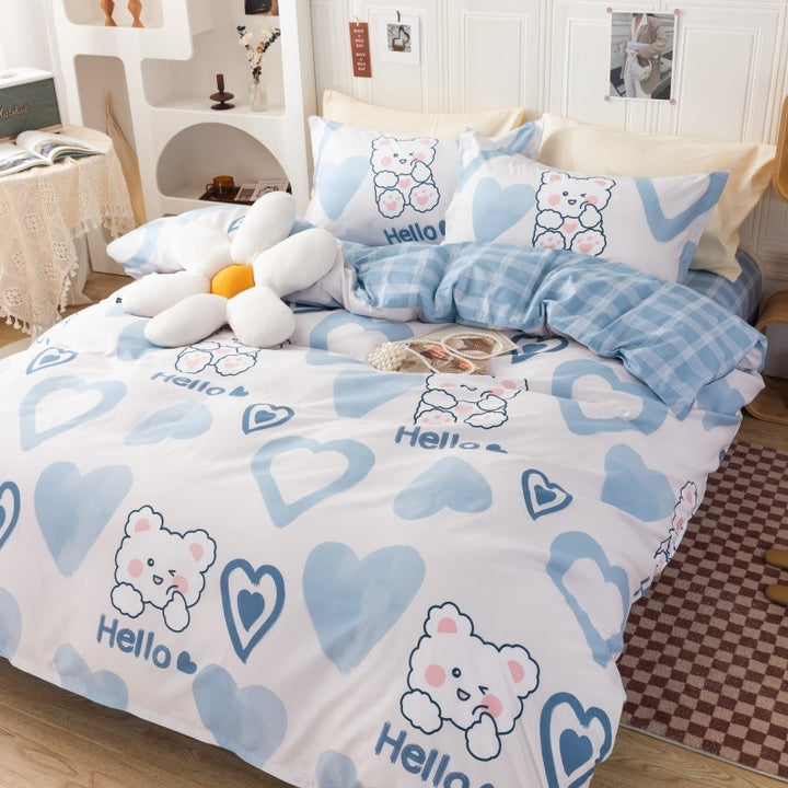 Playful Cartoon Bear Bedding Set