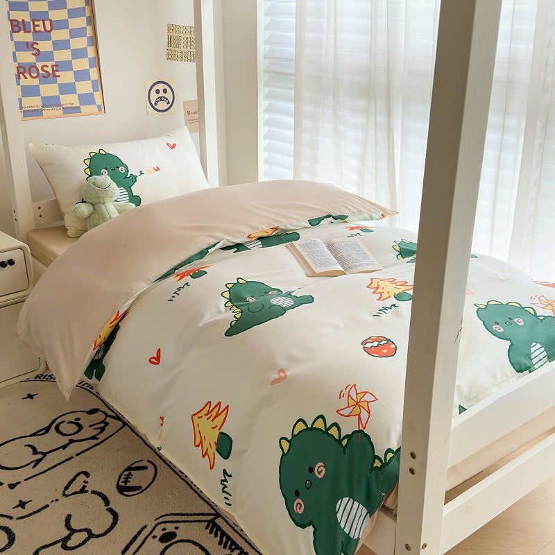 Whimsical Floral Print Duvet Cover Set