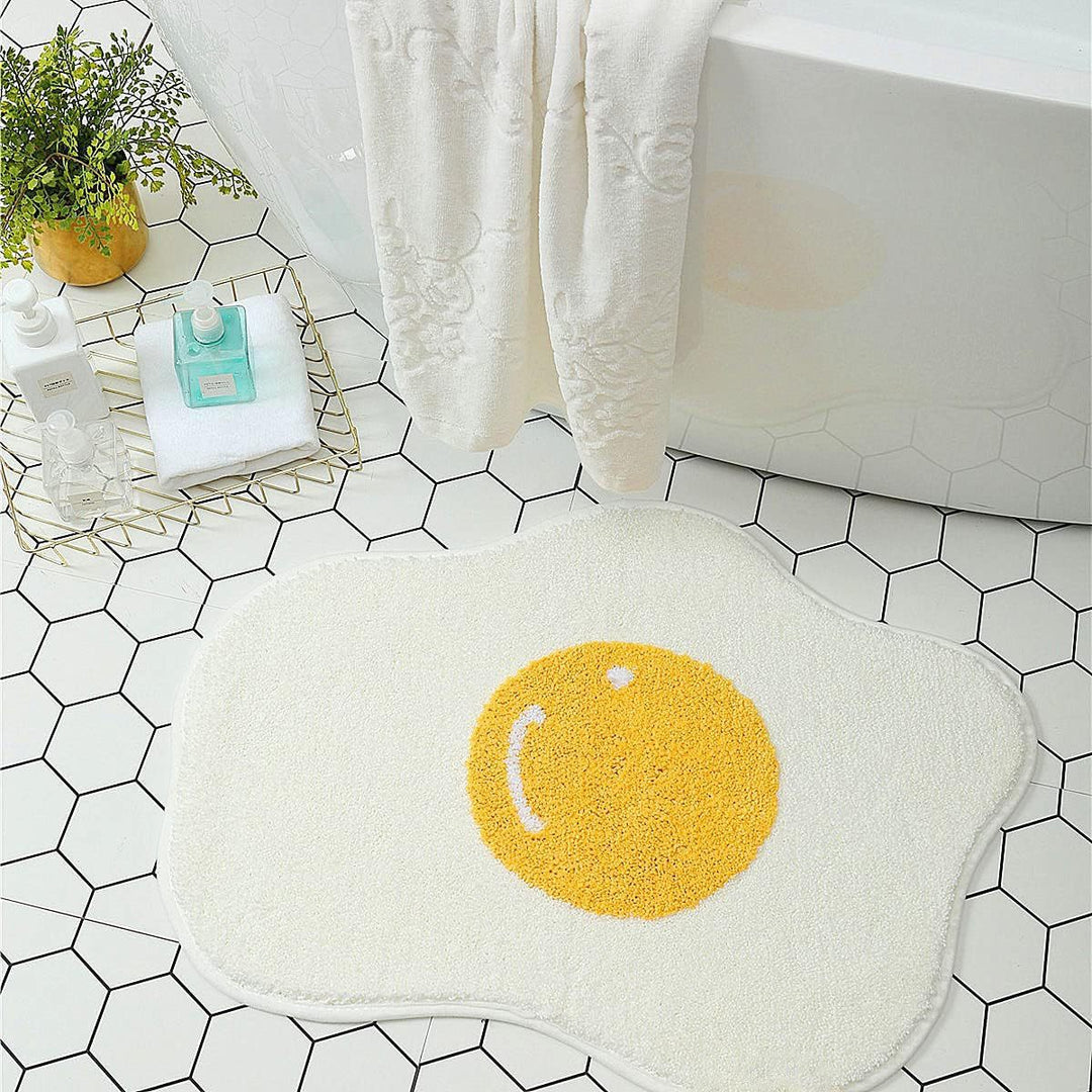 Lemon Slice Shape Bath Mat