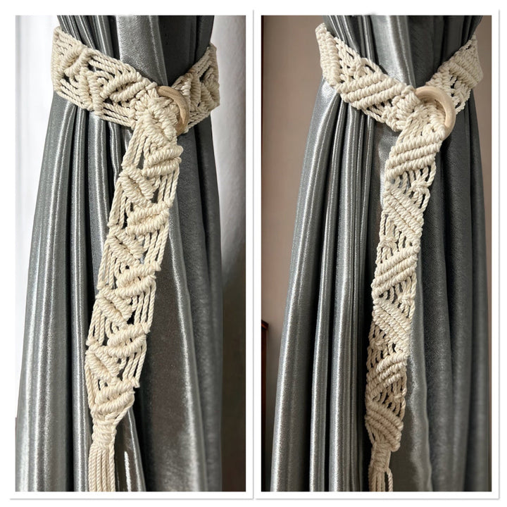 Macrame Curtain Tieback