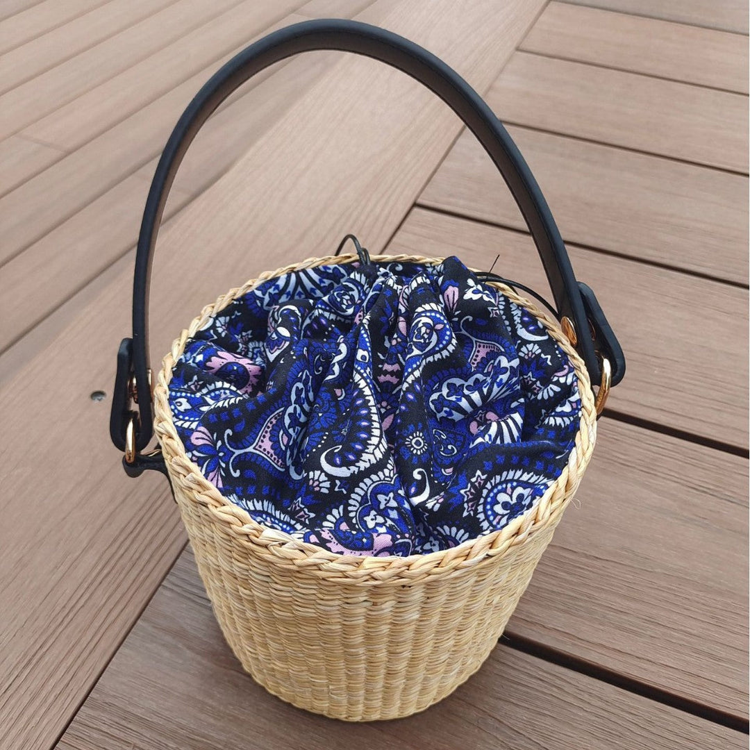Bohemian Chic Woven Basket Bag