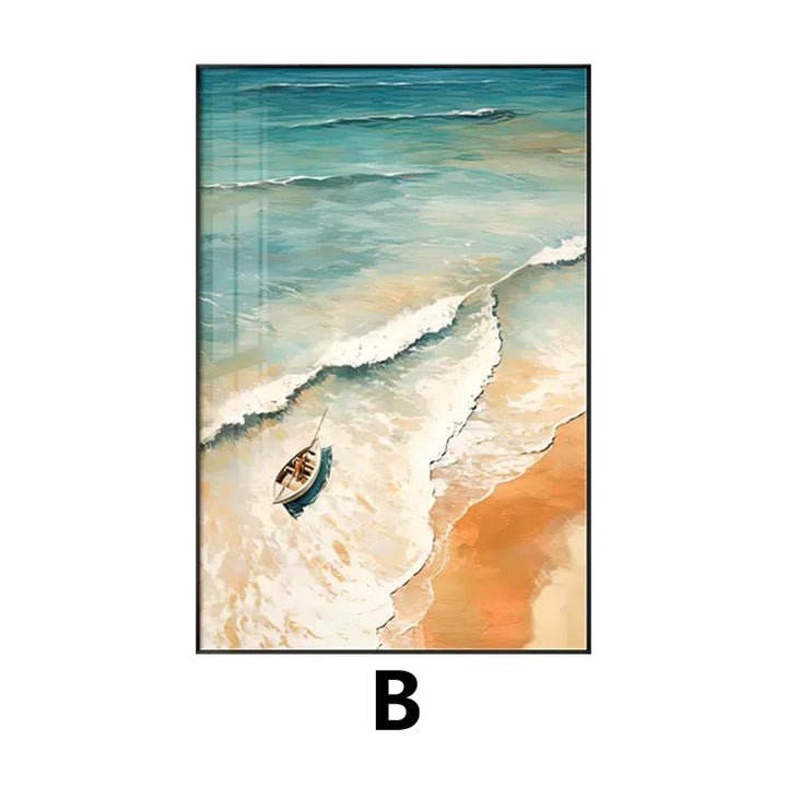 Coastal Ocean View Framed Artwork