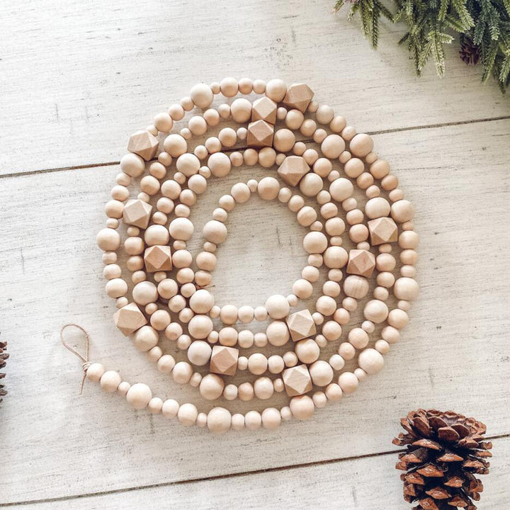 Decorative Wooden Bead Garland