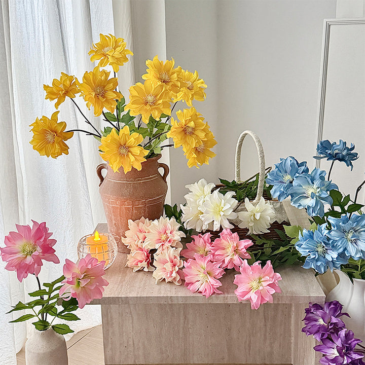 Decorative Faux Peony Stem for Floral Arrangements