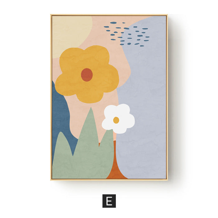 Floral Abstract Canvas Art Print