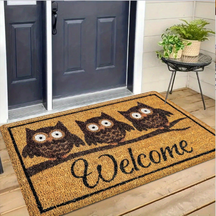 Whimsical Cartoon Entrance Mat