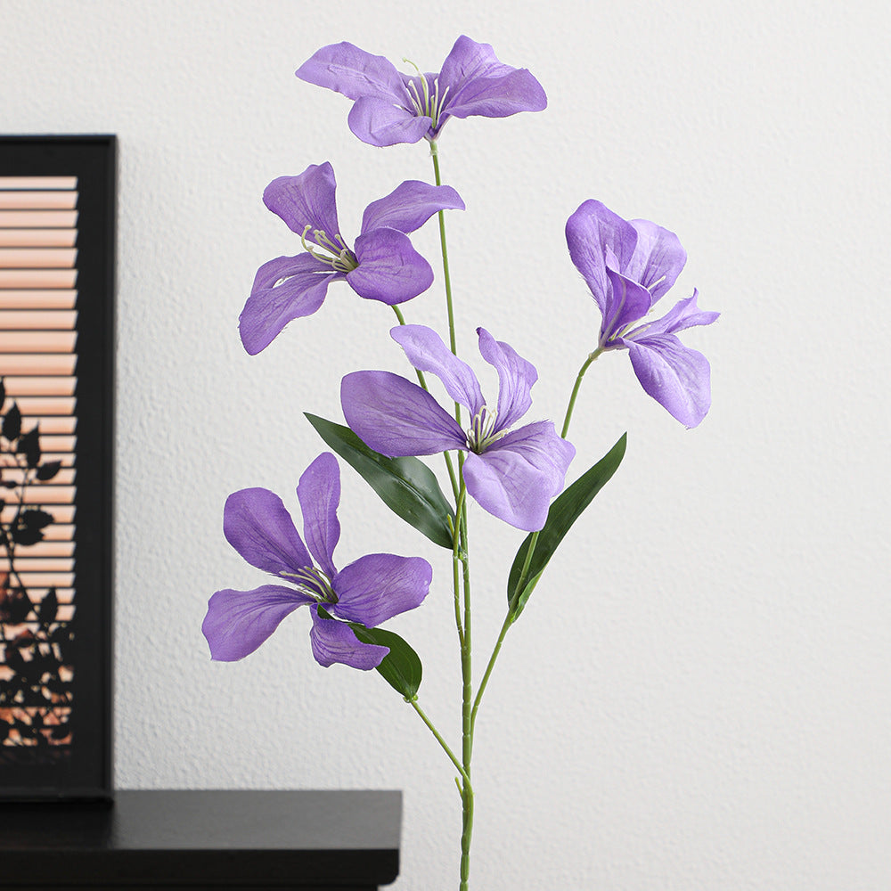 Artificial orchid flower branch with delicate flowers