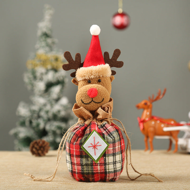 Cute Christmas gift bag in reindeer design