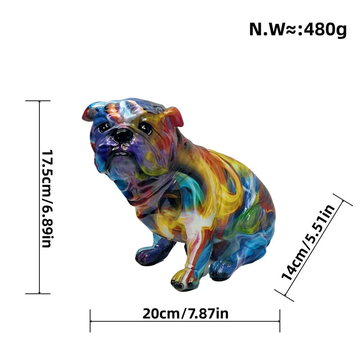 Artful Bulldog Figurine