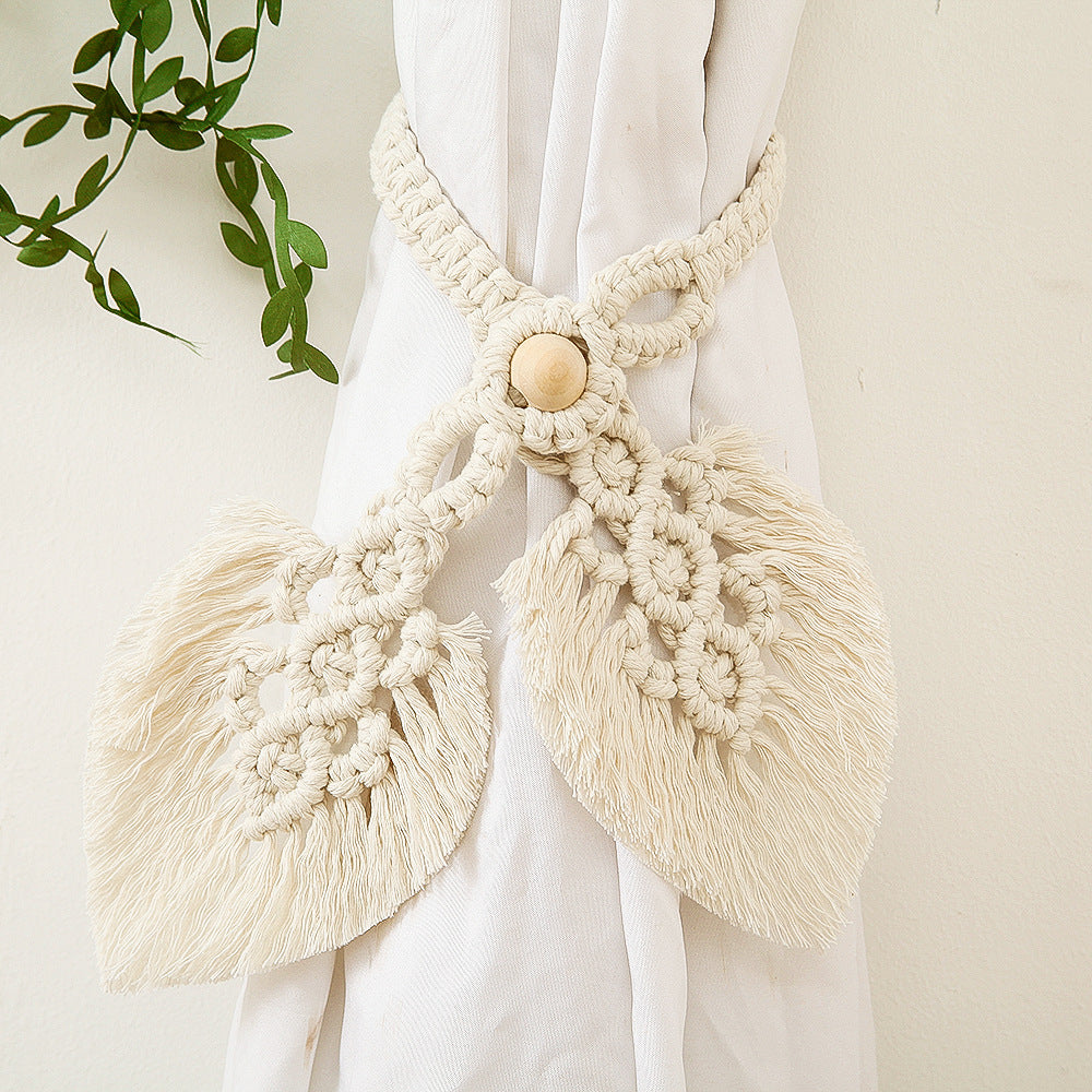 Macrame Curtain Tieback Holder