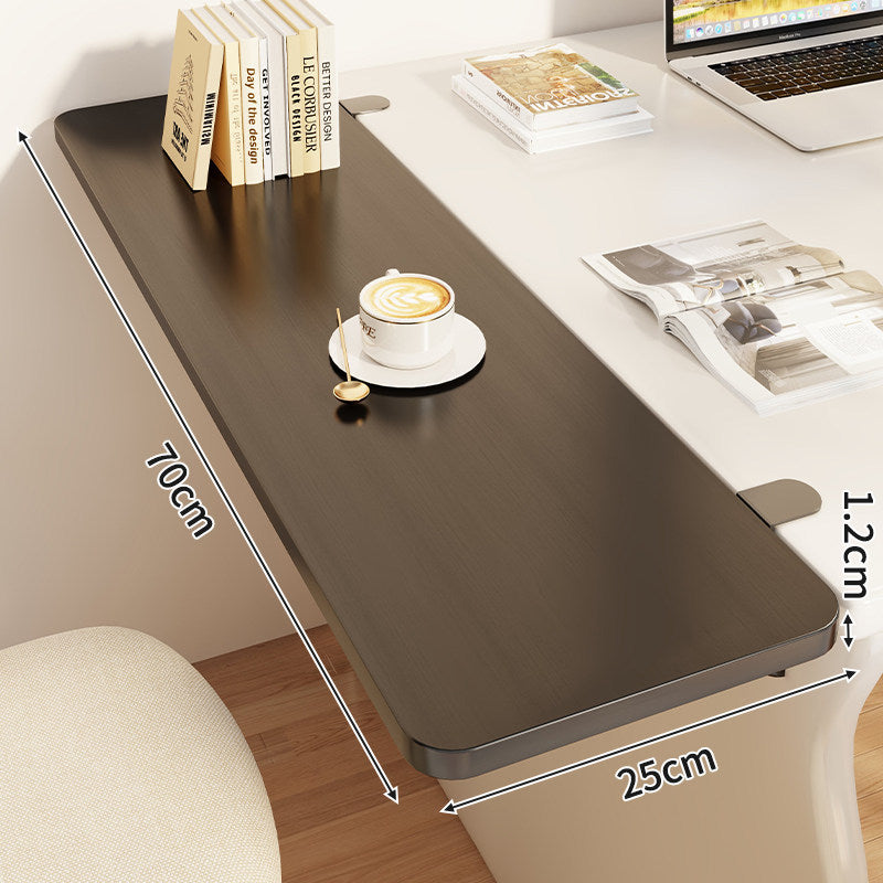 Compact Foldable Clip-On Desk-Edge Shelf