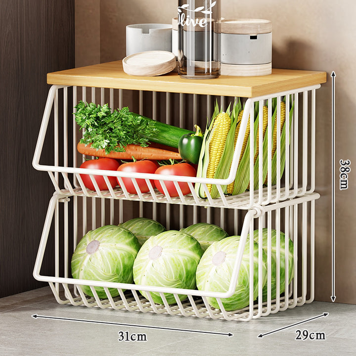 Slim Five-Tier Rolling Metal Kitchen Pantry Storage Rack with Wire Baskets