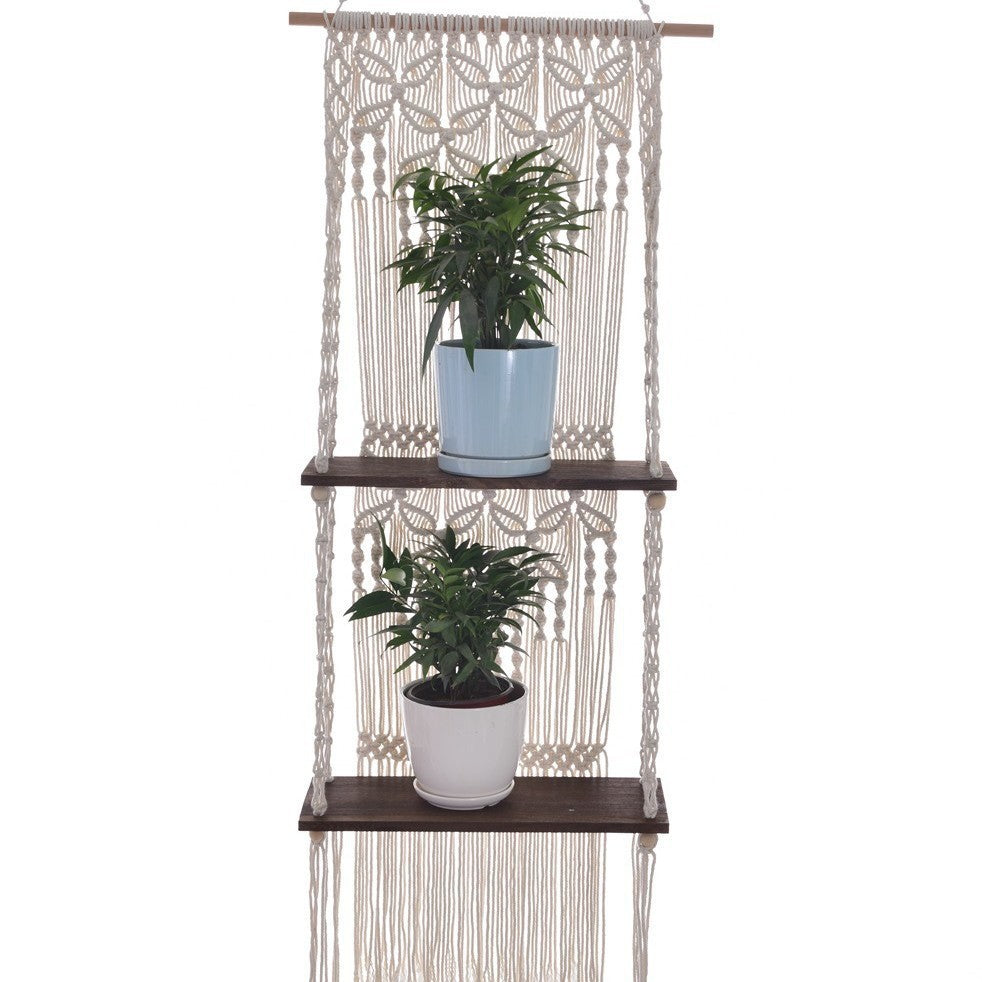 Macrame Plant Shelf