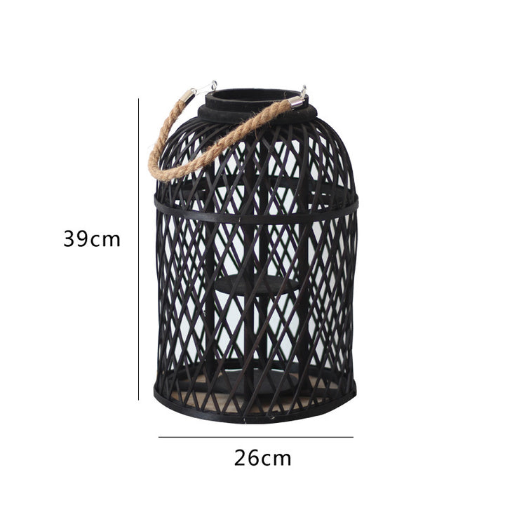 Decorative lantern made of braided material