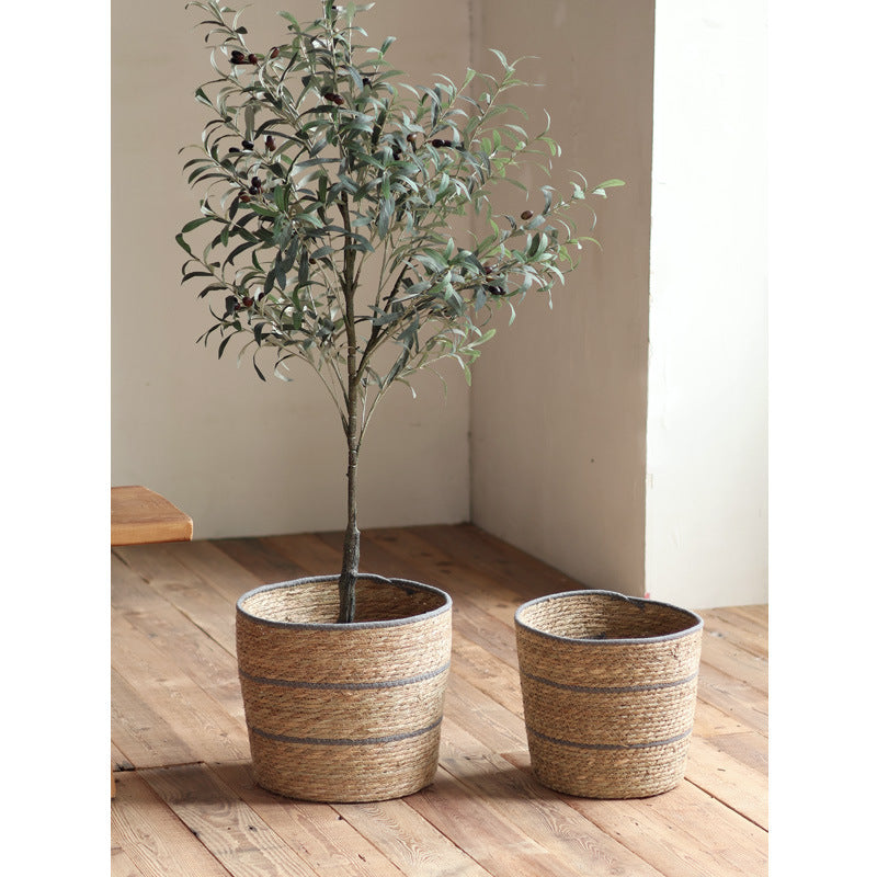 Handwoven decorative basket