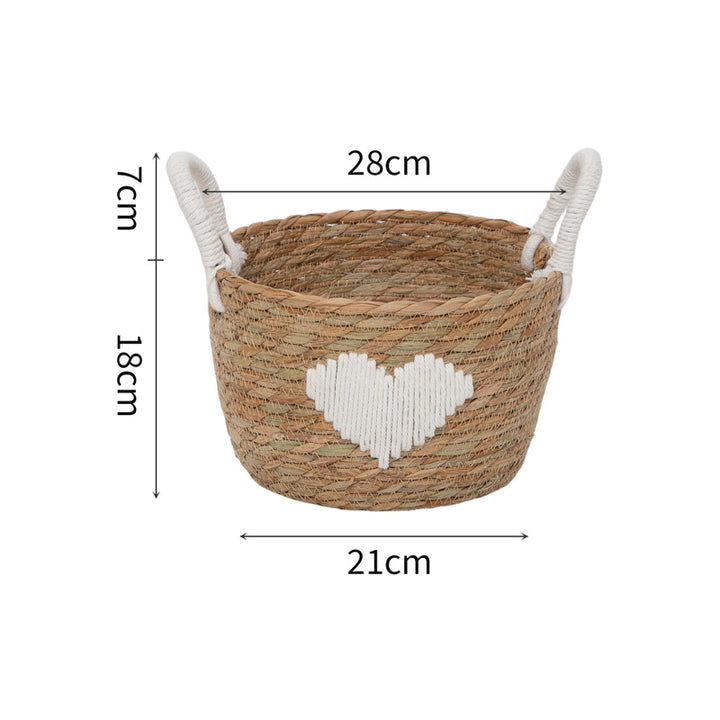 Braided storage basket