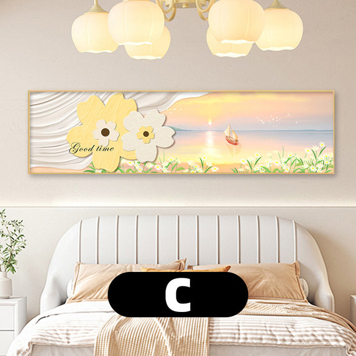 Elegant Feather-Inspired Canvas Wall Art