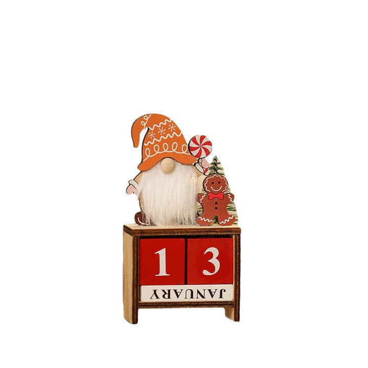 Decorative Christmas gnome with calendar