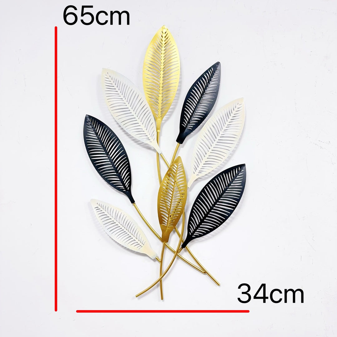 Modern Leaf Metal Wall Art