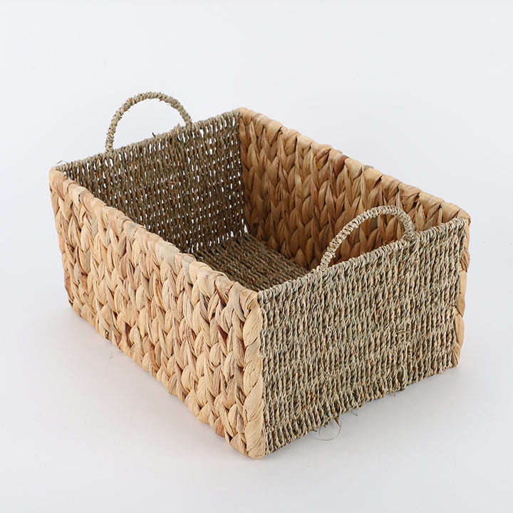 Basket made of natural wicker