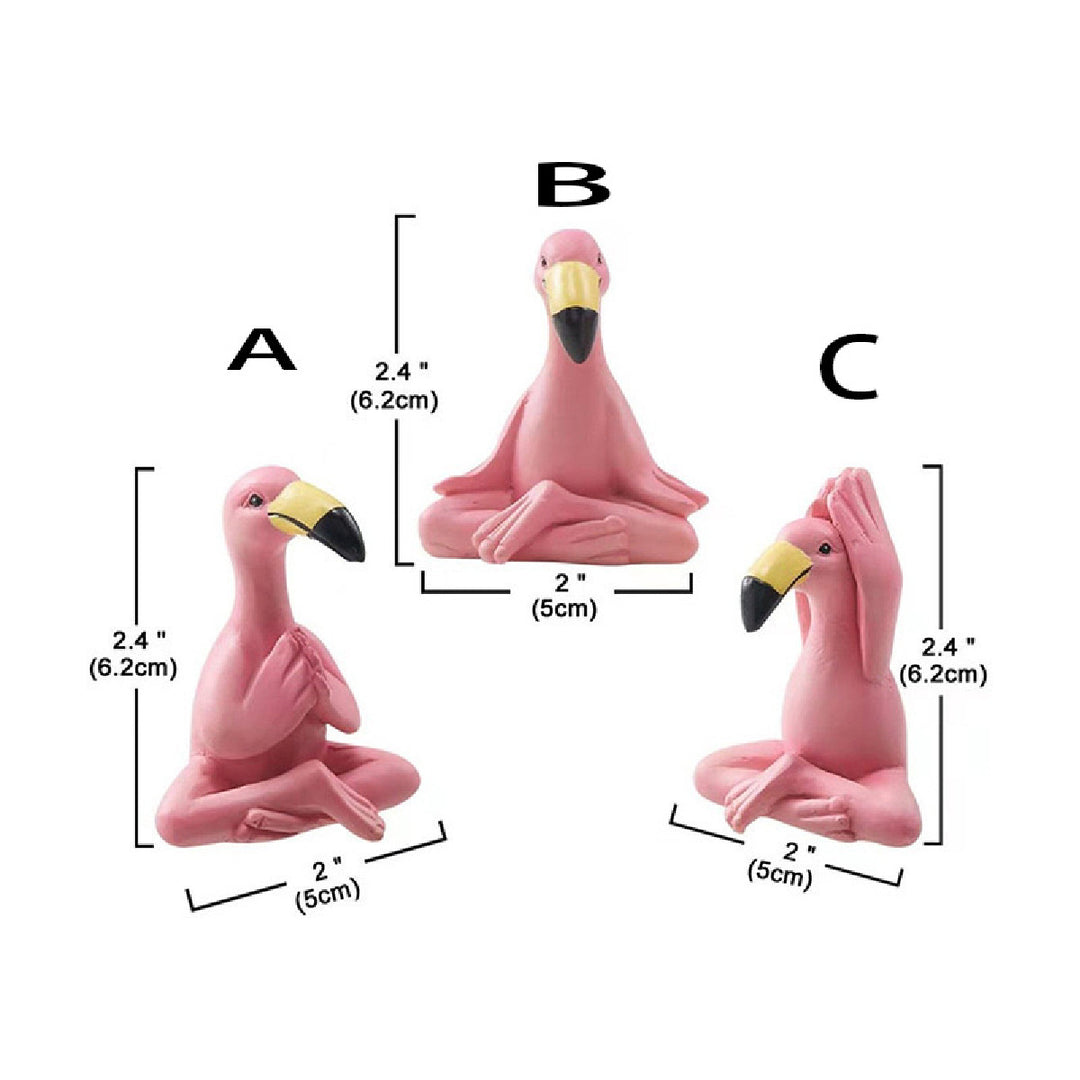 Playful Flamingo Figurine