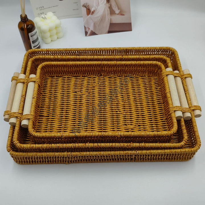 Handwoven Decorative Serving Tray