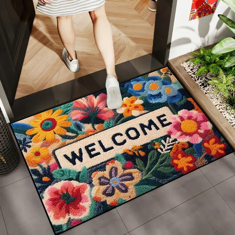 Floral Kitchen Runner Mat