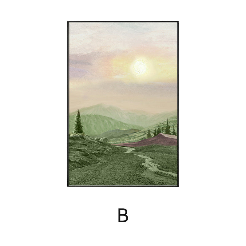 Framed Abstract Landscape Artwork