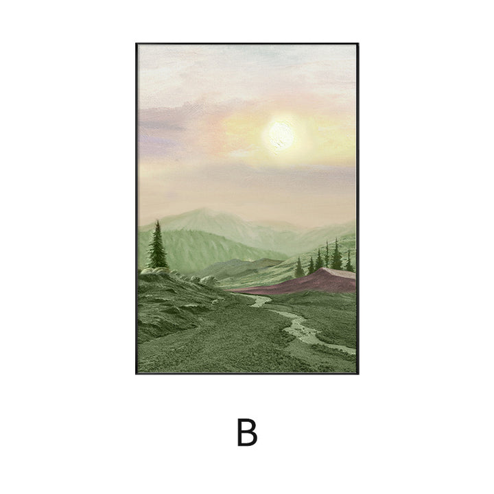 Framed Abstract Landscape Artwork