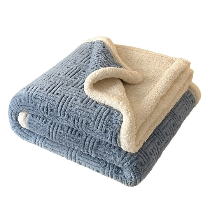 Plush Textured Faux Fur Blanket