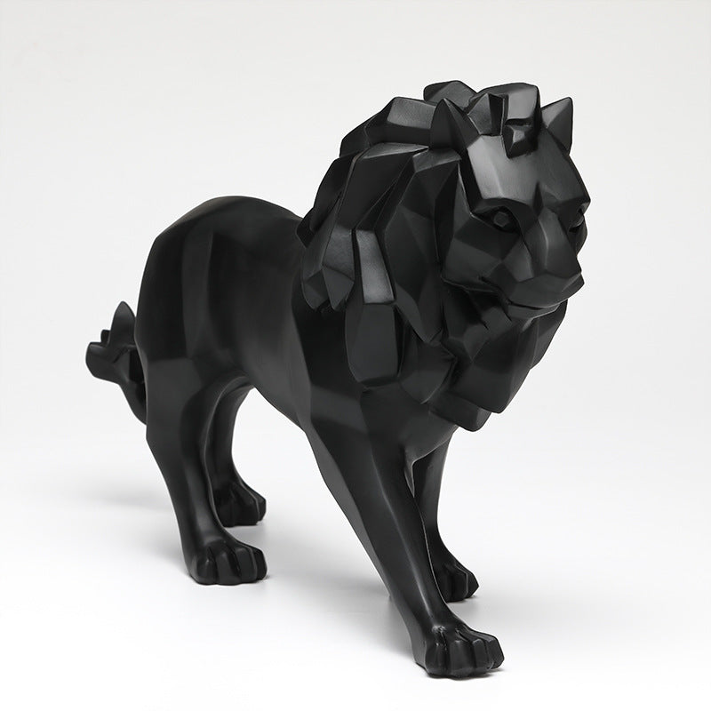 Elegant and modern lion sculpture