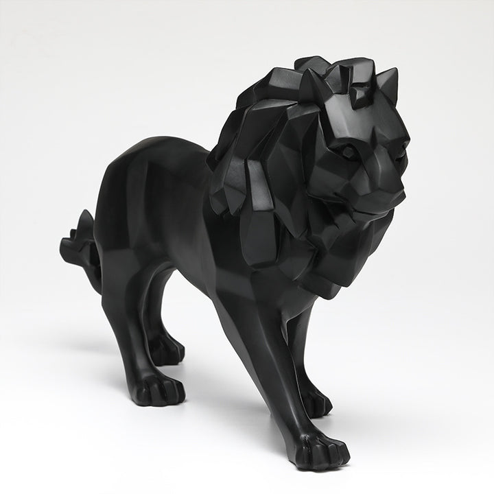 Elegant and modern lion sculpture