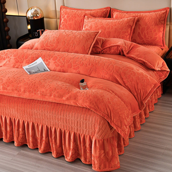 Luxurious Plush Velvet Comforter Set