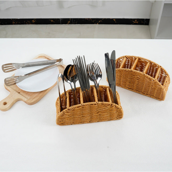 Woven Multi-Compartment Storage Caddy