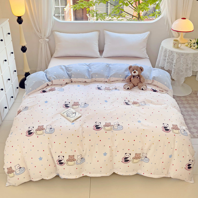 Playful Heart Pattern Duvet Cover Set