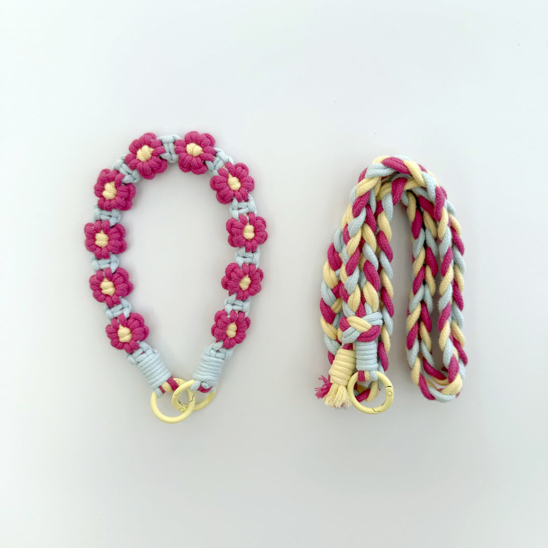 Macrame Dog Leash Holder