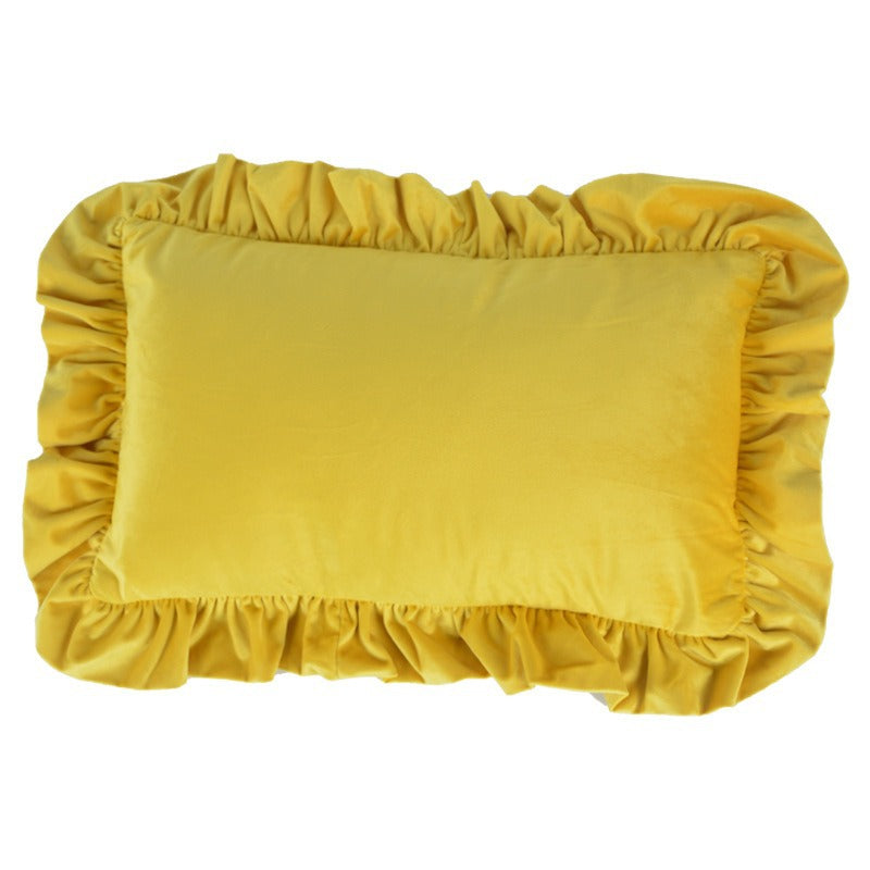 Ruffled Decorative Throw Pillow