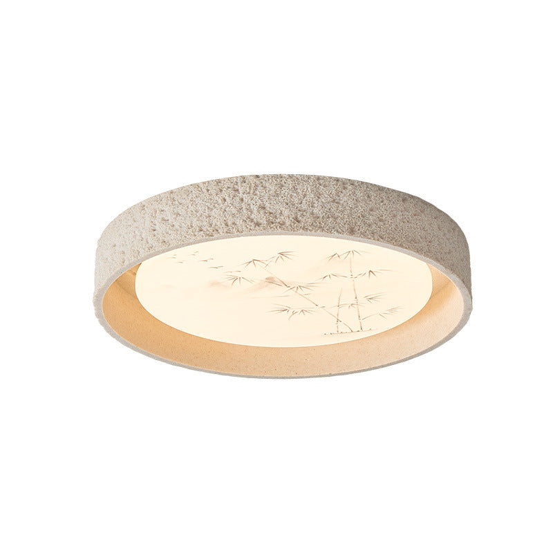 Modern stone mix ceiling light