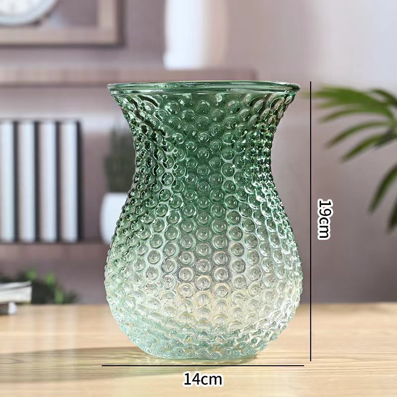 Decorative Textured Glass Vase