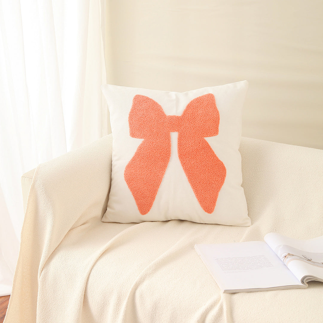 Decorative Bow Accent Pillow