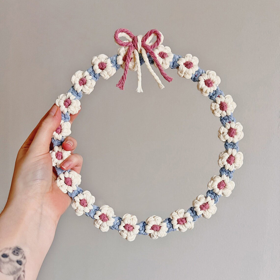 Floral Macrame Hoop Wreath