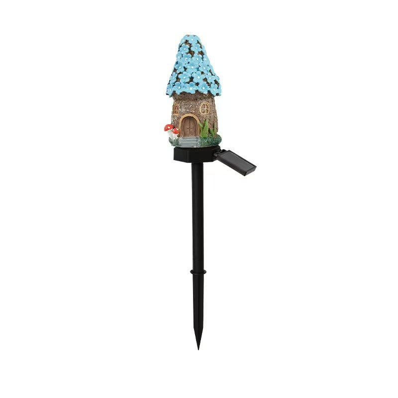 Miniature Hand-Painted Resin Mushroom Fairy House Garden Ornament