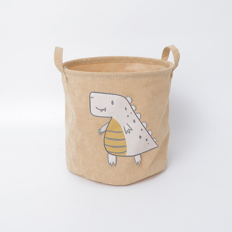 Fun storage basket with dinosaur motif