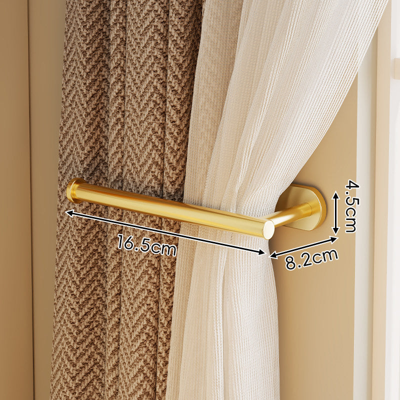 Minimalist Wall-Mounted Curtain Holdback Rod